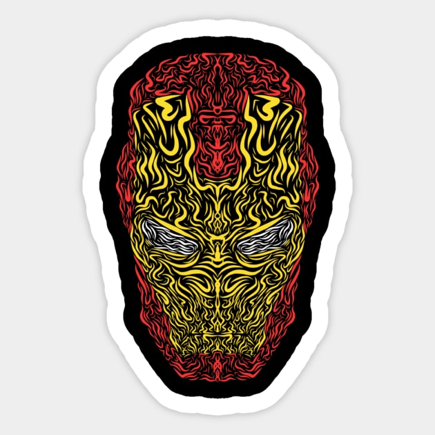 Iron Tribe Sticker by famousafterdeath